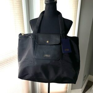 Cavalli Class Black Tote Bag